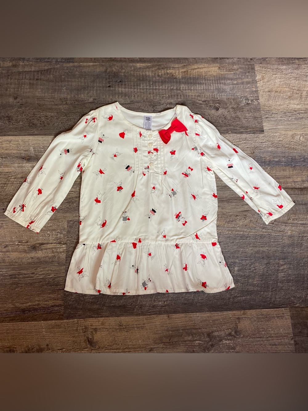 Gymboree x Olivia the pig girl’s blouse